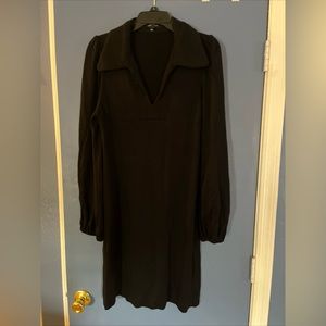 Karen Kane Black Empire Waist Short V Neck Dress XL Good Condition Beautiful